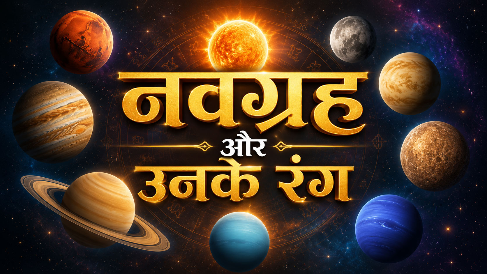 नवग्रह और उनके रंग: 9 ग्रहों का रंग, संकेत और ज्योतिष महत्व